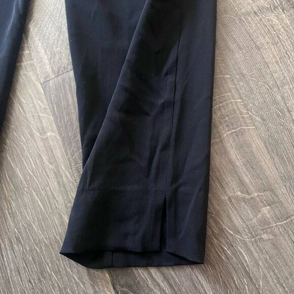 Theory Women  Kissan Lifestyle Trousers Pants Black Silk Georgette size 4 - Picture 8 of 11